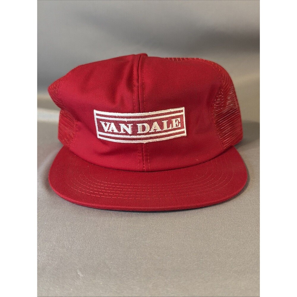 Vintage K Products VAN DALE Snapback Hat Mesh Cap Farm Agriculture Trucker USA